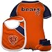 Reebok Chicago Bears Infant Navy Blue-Orange Creeper, Bib & Bootie Set (18 Months)