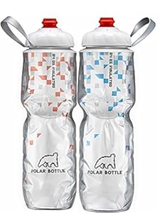 Polar Bottle Insulated Water Bottle (zipstream orange & blue breakaway combo, 24- 2pack)