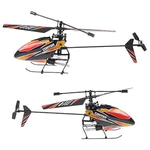 4CH 2.4GHz Mini Radio Single Propeller RC Helicopter Gyro V911 RTF Red and Black