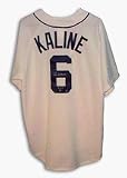 Al Kaline Autographed Detroit Tigers White Jersey Inscribed with HOF 80