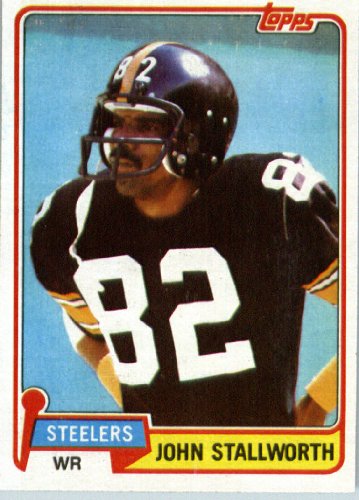 1981 Topps # 476 John Stallworth Pittsburgh Steelers Football Card - In Protective Screwdown Display Case!