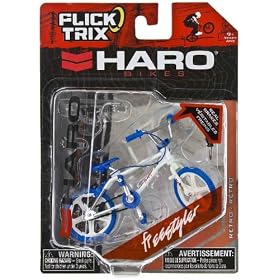 Freestyler by Haro Bikes: Flick Trix ~4" BMX Finger Bike w/ Real Brakes