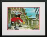 Peter Pan and Captain Hook Walt Disney Limited Edition Animation Cel, Framed