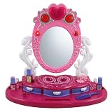 Princess Dresser and Mirror Vanity Beauty Set with Jewelry for Kids