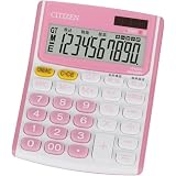 シチズン カラー電卓(10桁表示) ピンク DM100PI