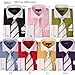 George's Mens Two-Tone Fashion Dress Shirts w/Matching Tie, Hanky & French Cuffs