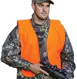 Allen Company Orange Adult Safety Vest Chest (Blaze, 38-Inch to 50-Inch)