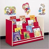 Koala-Tee Mobile Book Display Rack Color/Trim: Almond/Almond