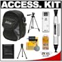 Rokinon Digital Camera Weather Resistant Carry Case + LensPen + Travel Tripod + Cleaning Kit for Canon Powershot, Casio Exilim, Fuji Finepix, (GE) General Electric, Kodak EasyShare, Nikon Coolpix, Olympus FE/ Stylus/ TOUGH, Panasonic Lumix, Pentax Optio, Sony CyberShot and Samsung Digital Cameras