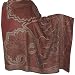 Paisley Scarf Shawl Stole with Thread Embroidery