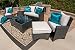 The Marchesa Collection 6-Piece All Weather Wicker Patio Furniture Deep Seating Set With Loveseat