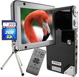 SVP HDDV-2600-Bk 12MP Max. Multi-Functional Camcorder with Rare 3.0 Inch Huge Flip LCD! (2GB High Speed SD Card & Tripod Included)