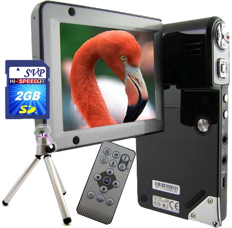 SVP HDDV-2600-Bk 12MP Max. Multi-Functional Camcorder with Rare 3.0 Inch Huge Flip LCD! (2GB High Speed SD Card & Tripod Included)