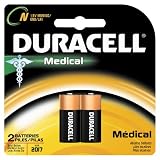 Duracell MN9100B2PK Home Medical Battery, Size N (2 Batteries)