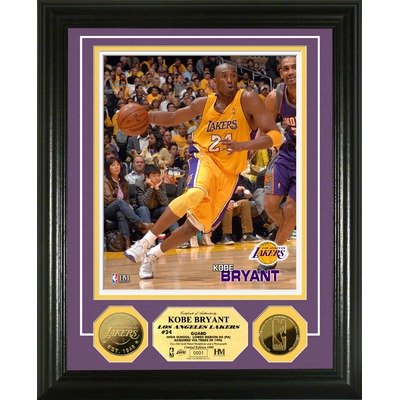 Highland Mint Los Angeles Lakers Kobe Bryant 24K Gold Coint Photo Mint