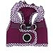 Puppia Vivien Vest Dog Harness Step-in All Season Mesh Cute No Pull No Choke Walking Training for Small Dog, Purple, Large