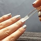 Bona Fide Beauty Crystal Nail Files - 3 Piece Czech Glass Nail Files with Cases - Best Glass Nail Files for Nail Care - Great Manicure Fingernail Files for Fingernail Strengthener - File Nails Gently