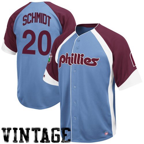 Philadelphia Phillies Mike Schmidt Throwback Wheelhouse Jersey (XL)