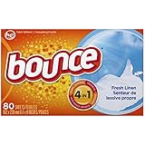 Bounce Fresh Linen Scent Fabric Softener Sheets 80 Count (Pack of 3)