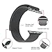 LSoug Apple Watch Band - Magnet Closure, 38mm Milanese Loop Stainless Steel Bracelet Strap, Replacement Wrist Band for iWatch - Black