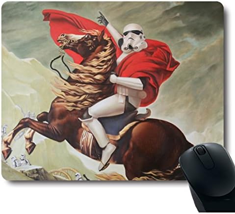 Unique Design Funy Joker Soldier Ride a Horse Cheerful Mouse Pad