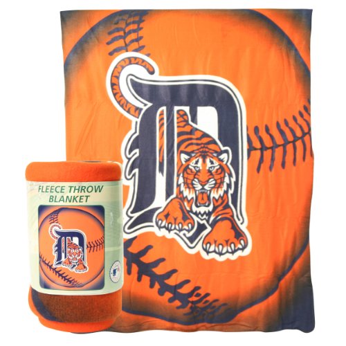 Detroit Tigers Lightweight Fleece Blanket (Measures 50