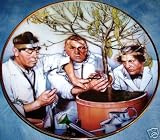  : The Three Stooges Plate - Franklin Mint Collector's Plates 1994 - Tree Surgeons