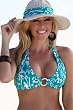 Tiki Girl; Circle Halter Top (All styles sold as separates; Top Only)