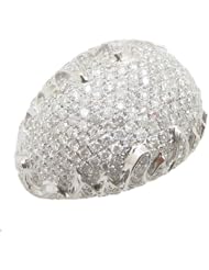 14k White Gold  2.72ctw Diamond Cocktail Ring 17058 Size 8