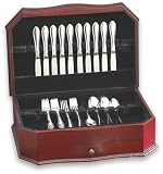 Wallace Silverware / Flatware Chest with drawer, Mahogany Finish