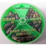 Deep 27 pc. Bass casting Sinkers
