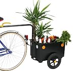 Fahrradanhänger TRAILER III schwarz LUXUS Luftbereifung NEU 75 kg belastbar 60 Liter Box