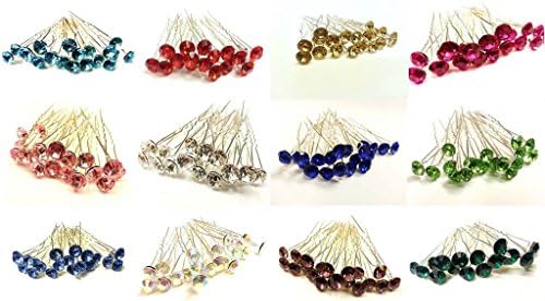 Mujeres Divinas 20pcs Crystal Bridal Party Wedding Decorative Hair Pins for Girls Long Hair Buns Hair Pins