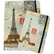 Paris Eiffel Tower Combination set 1: one small and one medium elastic bound notebook