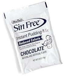 Sin Free Instant Chocolate Pudding Mix, 2.8-Ounce Pouches (Pack of 12)
