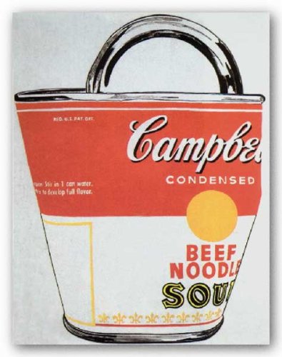 Soup Can Bag by Andy Warhol 30"x23.5" Art Print Poster Vintage