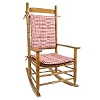 Red Gingham Rocker Cushion Set