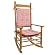 Red Gingham Rocker Cushion Set