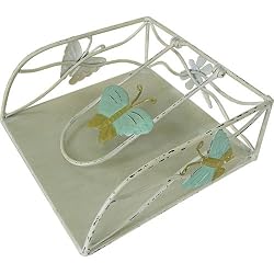Butterfly Motif Metal Luncheon Napkin Holder