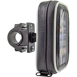New-Universal Bicycle/Motorcycle Handle-Bar Mount With Water-Resistant Smartphone Holder - DE7116