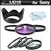 55mm Bundle Lens Filter Accessory Kit For Sony a58 A99 a55 a33 a35 SLT-A55 SLT-A33 A65 SLT-A65V SLT-A57 A57 SLT-A99V SLT-A99 SLT-A58K Includes 55mm 3pc High Resolution Multi Coated Filter Kit + 55mm Lens Hood + 4pc +1 +2 +4 +10 55mm Close Up Filter Set