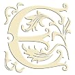 Set of 6 Monogram Embroidered Guest Towel - E Set of 6 Monogram Embroidered Guest Towel - E