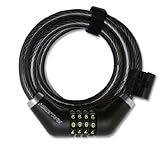 Raleigh ALA509 Flex 400 Coil Cable Lock - Black, 185x1.2cm