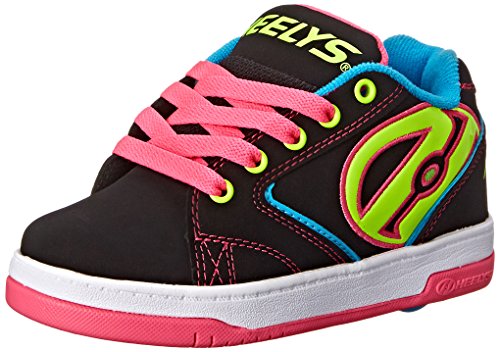 Heelys Propel Skate Shoe (Little Kid/Big Kid), Black Neon, 3 M US Little Kid