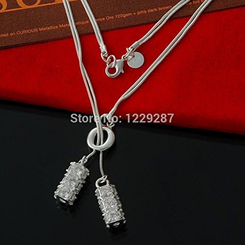 Decoration Day L094 925 Silver Necklace Fashion Jewelry Lovers Women Silver Pendant Clavicle Clothing Accessories Korean All-Match Ornaments