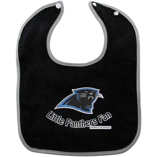 Carolina Panthers 2-Tone Snap Baby Bib