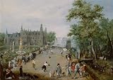 'A Jeu De Paume Before A Country Palace,1614 By Adriaen Van De Venne' Oil Painting, 10x14 Inch / 25x36 Cm ,printed On Perfect Effect Canvas ,this Best Price Art Decorative Prints On Canvas Is Perfectly Suitalbe For Gift For Girl Friend And Boy Friend And Home Artwork And Gifts