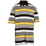 New Era Alabama State Hornets Gold Fraternity Teamstripe Polo