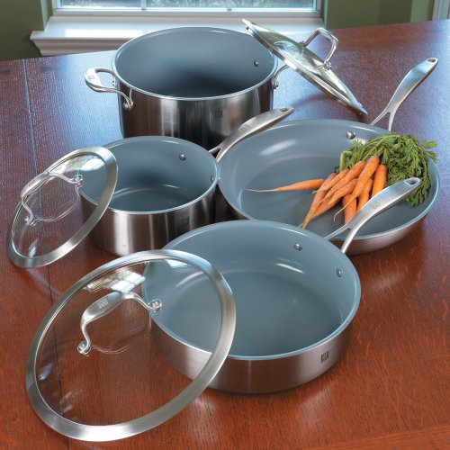 Zwilling J.A. Henckels Sol Thermolon Cookware Set, 7 piece On Sale
