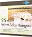 Closet Complete Baby Size Ultra Thin No Slip Velvet Hangers, Baby Powder Pink, Set of 25